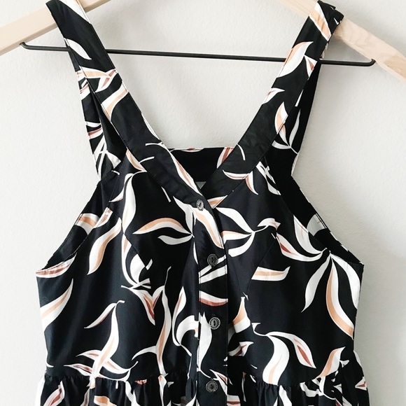 ANTHRO Hei Hei Palma Romper Black Printed Size XS - Picture 6 of 13